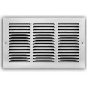 Everbilt 14 in. x 8 in. Steel Return Air Grille, White